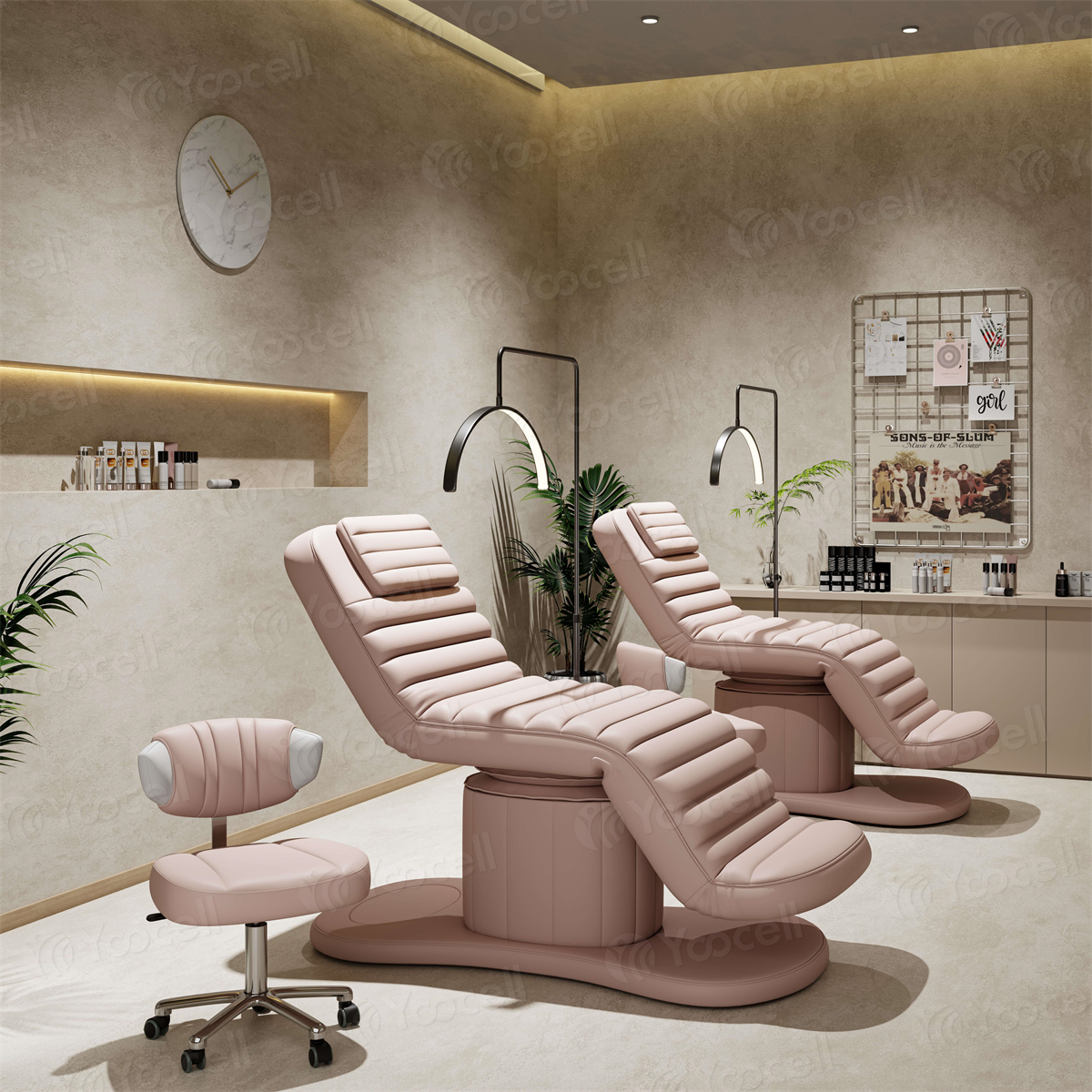 Yoocell August Pink Beauty Bed AG1206 - Image 4