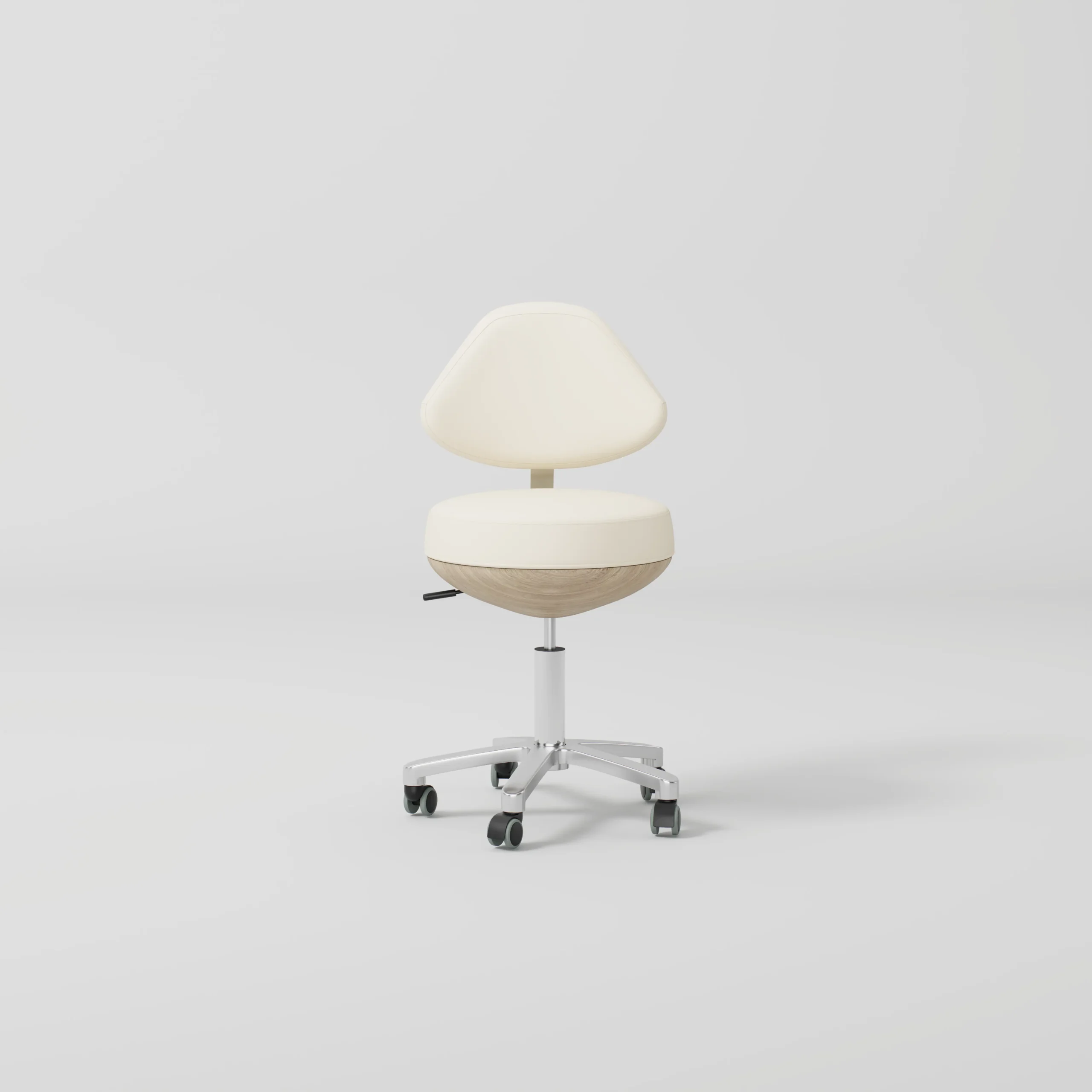 Yoocell Luna LN3013 Ergonomic Adjustable Salon Stool with Wheels - Image 2