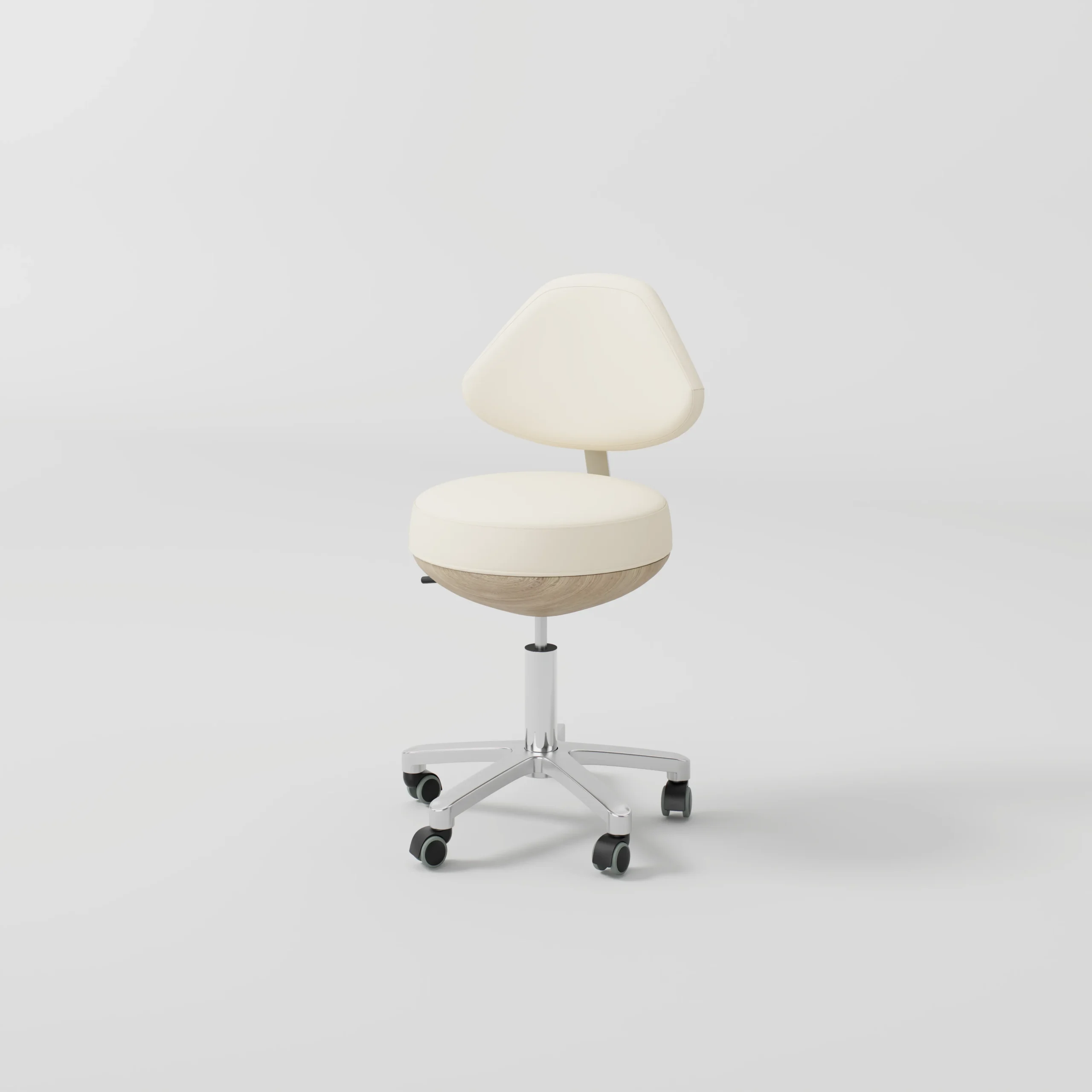Yoocell Luna LN3013 Ergonomic Adjustable Salon Stool with Wheels