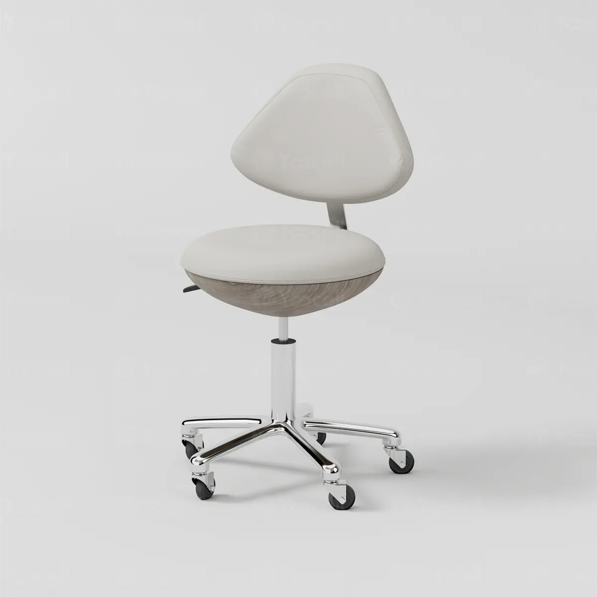 Yoocell Luna LN3013 Ergonomic Adjustable Salon Stool with Wheels - Image 3