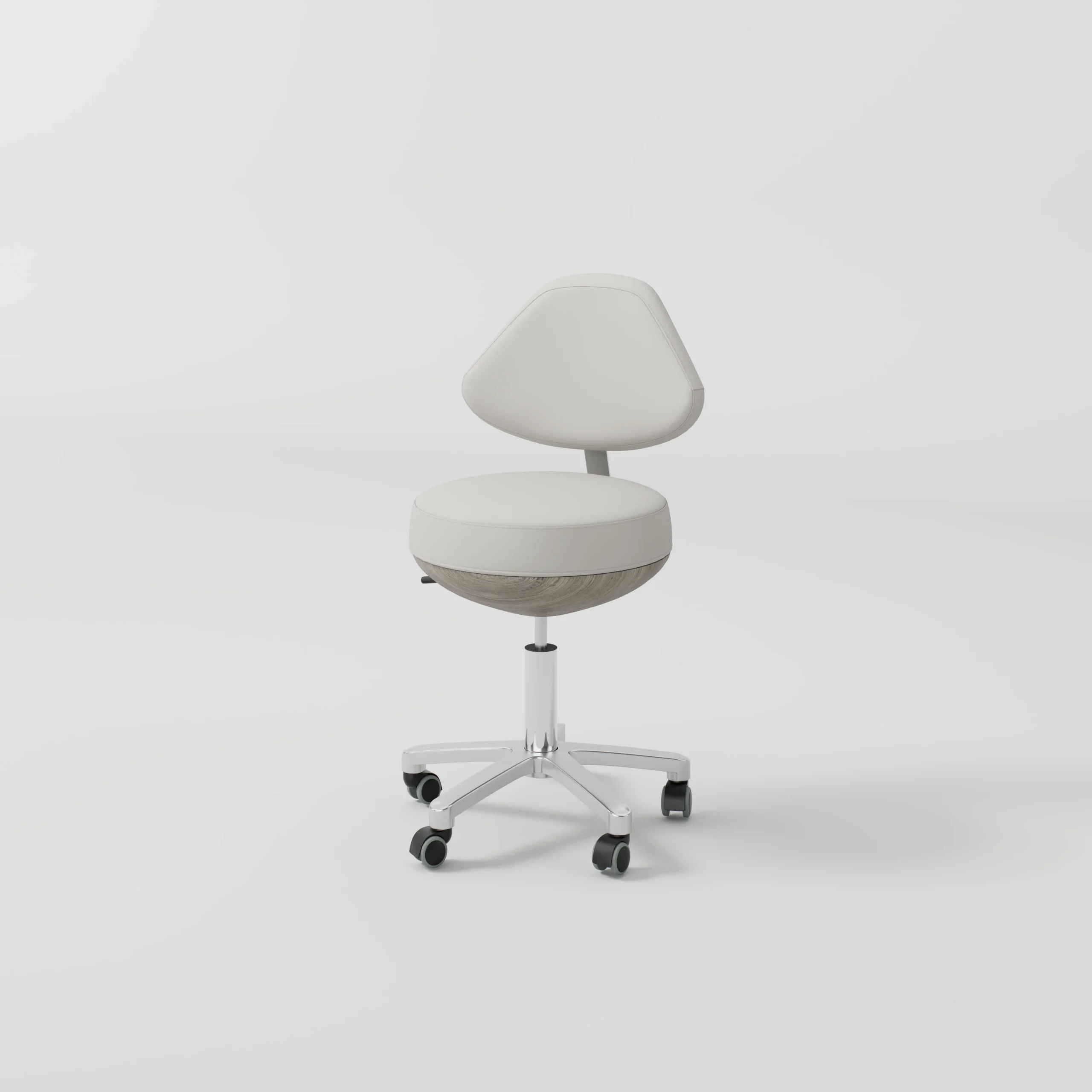 Yoocell Luna LN3013 Ergonomic Adjustable Salon Stool with Wheels - Image 4