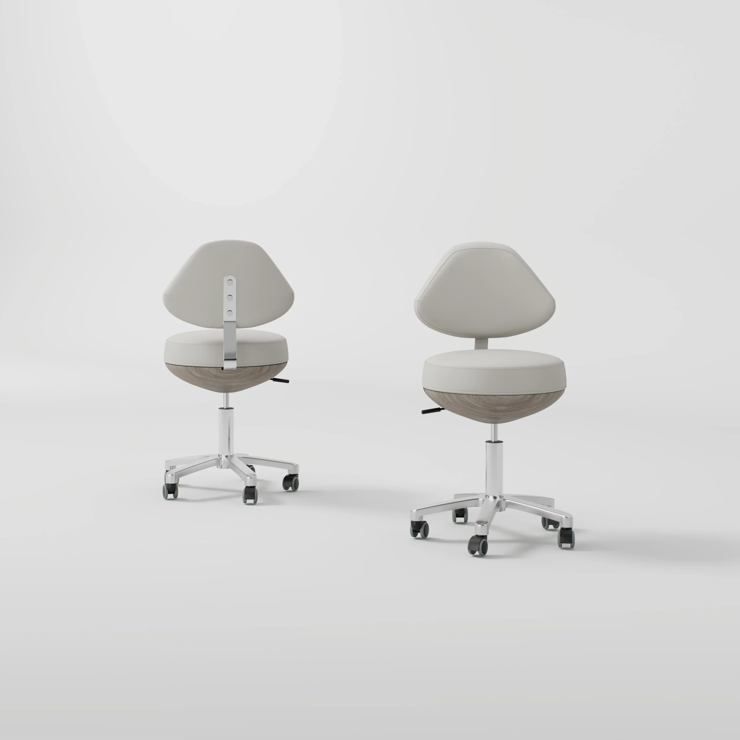 Yoocell Luna LN3013 Ergonomic Adjustable Salon Stool with Wheels - Image 6